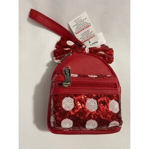 NEW Disney x Loungefly Minnie Mouse Polka Dot Handbag Small Red/White Bow Purse